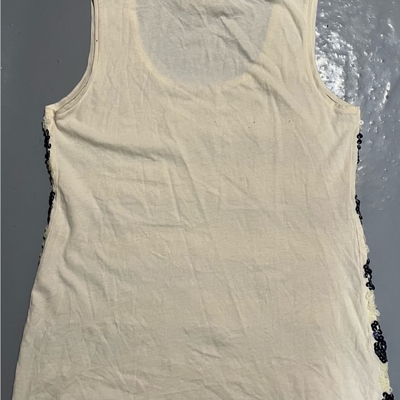 LOFT Navy and White Sequin Tank Top - Picture 6 of 6